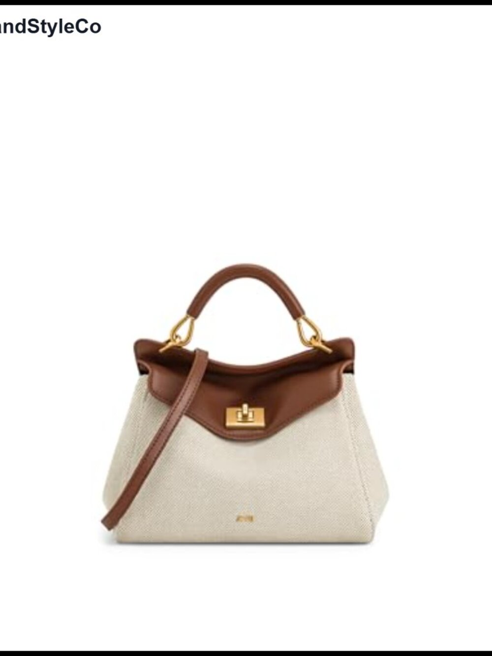 JW PEI Lucia Canvas Satchel Top-Handle Handbag Detachable Adjustable Strap